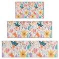 thumbnail image 1 of Pioneer Flower Floral Print Pattern Kitchen Rugs Sets Of 3,Kitchen Runner Rugs Non Skid Washable,Decorative Kitchen Floor Mats for Kitchen,Sink,Laundry,17"x30"+ 17"x47" + 17"x59", 1 of 6