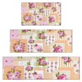 thumbnail image 1 of Pioneer Flower Floral Print Pattern Kitchen Rugs Sets Of 3,Kitchen Runner Rugs Non Skid Washable,Decorative Kitchen Floor Mats for Kitchen,Sink,Laundry,17"x30"+ 17"x47" + 17"x59", 1 of 6