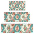 thumbnail image 1 of Pioneer Flower Floral Print Pattern Kitchen Rugs Sets Of 3,Kitchen Runner Rugs Non Skid Washable,Decorative Kitchen Floor Mats for Kitchen,Sink,Laundry,17X30 Inch + 17X47 Inch + 17X59 Inch, 1 of 6