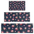 thumbnail image 1 of Pioneer Flower Floral Print Pattern Kitchen Rugs Sets Of 3,Kitchen Runner Rugs Non Skid Washable,Decorative Kitchen Floor Mats for Kitchen,Sink,Laundry,17X30 Inch + 17X47 Inch + 17X59 Inch, 1 of 6