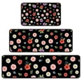 thumbnail image 1 of Pioneer Flower Floral Print Pattern Kitchen Rugs Sets Of 3,Kitchen Runner Rugs Non Skid Washable,Decorative Kitchen Floor Mats for Kitchen,Sink,Laundry,17X30 Inch + 17X47 Inch + 17X59 Inch, 1 of 6