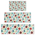 thumbnail image 1 of Pioneer Flower Floral Print Pattern Kitchen Rugs Sets Of 3,Kitchen Runner Rugs Non Skid Washable,Decorative Kitchen Floor Mats for Kitchen,Sink,Laundry,17X30 Inch + 17X47 Inch + 17X59 Inch, 1 of 6