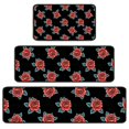 thumbnail image 1 of Pioneer Flower Floral Print Pattern Kitchen Rugs Sets Of 3,Kitchen Runner Rugs Non Skid Washable,Decorative Kitchen Floor Mats for Kitchen,Sink,Laundry,17X30 Inch + 17X47 Inch + 17X59 Inch, 1 of 6