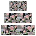 thumbnail image 1 of Pioneer Flower Floral Print Pattern Kitchen Rugs Sets Of 3,Kitchen Runner Rugs Non Skid Washable,Decorative Kitchen Floor Mats for Kitchen,Sink,Laundry,17X30 Inch + 17X47 Inch + 17X59 Inch, 1 of 6