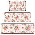 thumbnail image 1 of Pioneer Flower Floral Print Pattern Kitchen Rugs Sets Of 3,Kitchen Runner Rugs Non Skid Washable,Decorative Kitchen Floor Mats for Kitchen,Sink,Laundry,17X30 Inch + 17X47 Inch + 17X59 Inch, 1 of 6