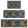thumbnail image 1 of Pioneer Flower Floral Print Pattern Kitchen Rugs Sets Of 3,Kitchen Runner Rugs Non Skid Washable,Decorative Kitchen Floor Mats for Kitchen,Sink,Laundry,17X30 Inch + 17X47 Inch + 17X59 Inch, 1 of 6
