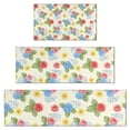 thumbnail image 1 of Pioneer Flower Floral Print Pattern Kitchen Rugs Sets Of 3,Kitchen Runner Rugs Non Skid Washable,Decorative Kitchen Floor Mats for Kitchen,Sink,Laundry,17X30 Inch + 17X47 Inch + 17X59 Inch, 1 of 6