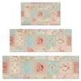 thumbnail image 1 of Pioneer Flower Floral Print Pattern Kitchen Rugs Sets Of 3,Kitchen Runner Rugs Non Skid Washable,Decorative Kitchen Floor Mats for Kitchen,Sink,Laundry,17X30 Inch + 17X47 Inch + 17X59 Inch, 1 of 6