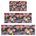 thumbnail image 1 of Pioneer Flower Floral Print Pattern Kitchen Rugs Sets Of 3,Kitchen Runner Rugs Non Skid Washable,Decorative Kitchen Floor Mats for Kitchen,Sink,Laundry,17X30 Inch + 17X47 Inch + 17X59 Inch, 1 of 6