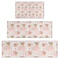 thumbnail image 1 of Pioneer Flower Floral Print Pattern Kitchen Rugs Sets Of 3,Kitchen Runner Rugs Non Skid Washable,Decorative Kitchen Floor Mats for Kitchen,Sink,Laundry,17X30 Inch + 17X47 Inch + 17X59 Inch, 1 of 6