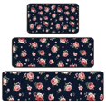 thumbnail image 1 of Pioneer Flower Floral Print Pattern Kitchen Rugs Sets Of 3,Kitchen Runner Rugs Non Skid Washable,Decorative Kitchen Floor Mats for Kitchen,Sink,Laundry,17X30 Inch + 17X47 Inch + 17X59 Inch, 1 of 6