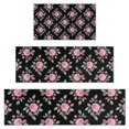 thumbnail image 1 of Pioneer Flower Floral Print Pattern Kitchen Rugs Sets Of 3,Kitchen Runner Rugs Non Skid Washable,Decorative Kitchen Floor Mats for Kitchen,Sink,Laundry,17X30 Inch + 17X47 Inch + 17X59 Inch, 1 of 6