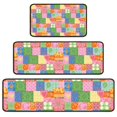 thumbnail image 1 of Pioneer Flower Floral Print Pattern Kitchen Rugs Sets Of 3,Kitchen Runner Rugs Non Skid Washable,Decorative Kitchen Floor Mats for Kitchen,Sink,Laundry,17X30 Inch + 17X47 Inch + 17X59 Inch, 1 of 6