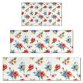 thumbnail image 1 of Pioneer Flower Floral Print Pattern Kitchen Rugs Sets Of 3,Kitchen Runner Rugs Non Skid Washable,Decorative Kitchen Floor Mats for Kitchen,Sink,Laundry,17X30 Inch + 17X47 Inch + 17X59 Inch, 1 of 6