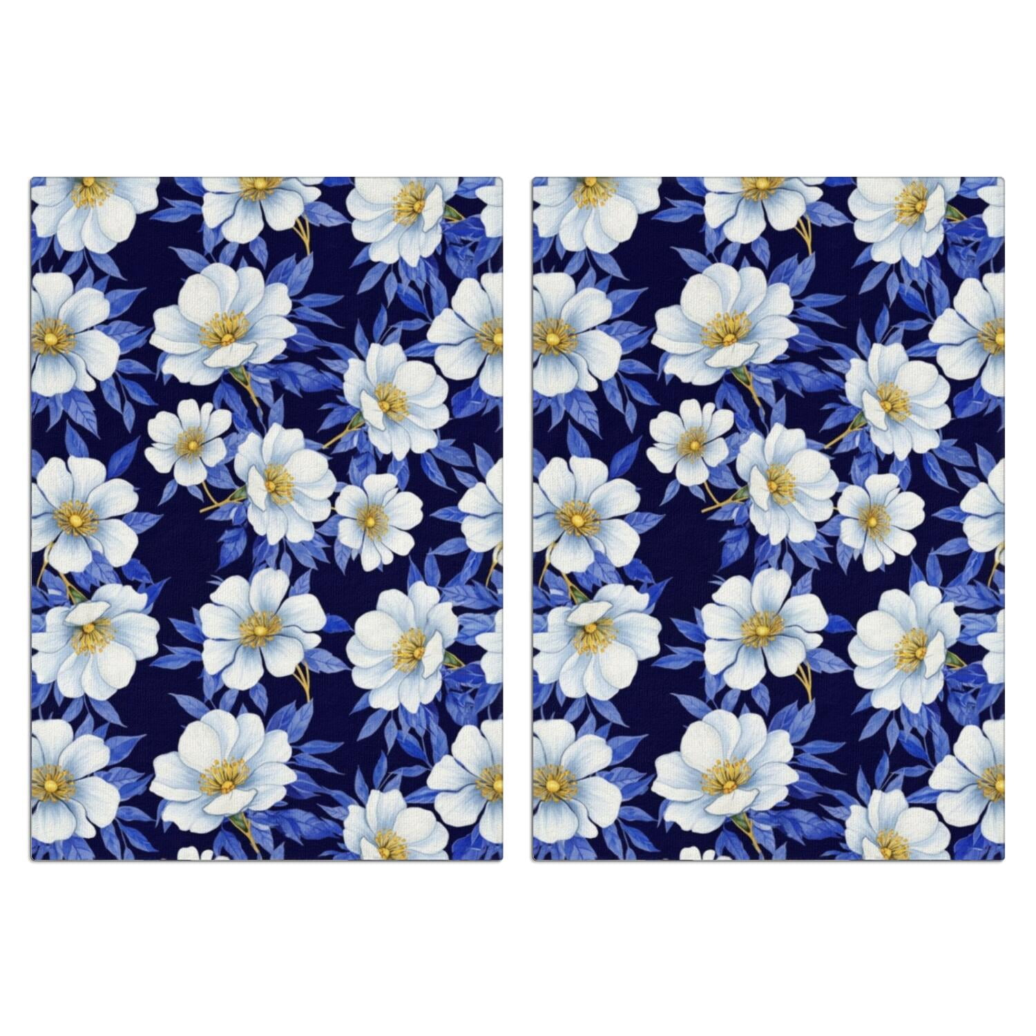 Pioneer Flower Floral Print Pattern Kitchen Towels, Superfine Fiber Tea ...