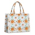thumbnail image 1 of Pioneer Flower Floral Print Pattern Large Capacity Fashion Luxury Tote Handbag, Laptop Compatible Daily Work Bag, 15.7"x13"x5.1", 1 of 5