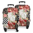 thumbnail image 1 of Pioneer Flower Floral Print Pattern Luggage Cover Fashion Suitcase Cover Baggage Covers Fit 25-28 Inch Luggage (Go Travel), 1 of 5