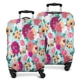 thumbnail image 1 of Pioneer Flower Floral Print Pattern Luggage Cover Fashion Suitcase Cover Baggage Covers Fit 25-28 Inch Luggage (Go Travel), 1 of 5