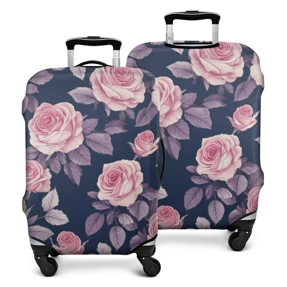 Pioneer Flower Floral Print Pattern Luggage Cover Fashion Suitcase Cover Baggage Covers Fit 25-28 Inch Luggage (Go Travel)