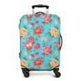 thumbnail image 1 of Pioneer Flower Floral Print Pattern Luggage Cover,Stretch Travel Baggage Protector with Top & Side Openings, High Stretch Gift Ideas for Travel Business Trips,S(18-20in), 1 of 7