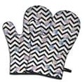 thumbnail image 1 of Pioneer Flower Floral Print Pattern Oven Mitt 2-Pack Set, Heat Resistant Kitchen Gloves, 7.7" X 12", 1 of 4