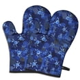 thumbnail image 1 of Pioneer Flower Floral Print Pattern Oven Mitt 2-Pack Set, Heat Resistant Kitchen Gloves, 7.7" X 12", 1 of 6