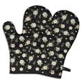 thumbnail image 1 of Pioneer Flower Floral Print Pattern Oven Mitt 2-Pack Set, Heat Resistant Kitchen Gloves, 7.7" X 12", 1 of 6