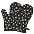 thumbnail image 1 of Pioneer Flower Floral Print Pattern Oven Mitt 2-Pack Set, Heat Resistant Kitchen Gloves, 7.7" X 12", 1 of 6
