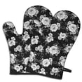 thumbnail image 1 of Pioneer Flower Floral Print Pattern Oven Mitt 2-Pack Set, Heat Resistant Kitchen Gloves, 7.7" X 12", 1 of 6