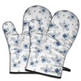 thumbnail image 1 of Pioneer Flower Floral Print Pattern Oven Mitt 2-Pack Set, Heat Resistant Kitchen Gloves, 7.7" X 12", 1 of 6