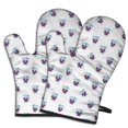 thumbnail image 1 of Pioneer Flower Floral Print Pattern Oven Mitt 2-Pack Set, Heat Resistant Kitchen Gloves, 7.7" X 12", 1 of 6
