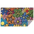 thumbnail image 1 of Pioneer Flower Floral Print Pattern Rectangle Tablecloth 60"x102",Waterproof Polyester Rectangle Table Cloth, Wipeable Spillproof Polyester Tablecloth for Dining, Camping, Indoor and Outdoor, 1 of 6