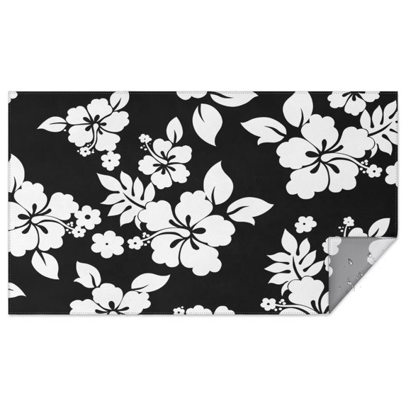 Pioneer Flower Floral Print Pattern Rectangle Tablecloth 60"x102",Waterproof Polyester Rectangle Table Cloth, Wipeable Spillproof Polyester Tablecloth for Dining, Camping, Indoor and Outdoor