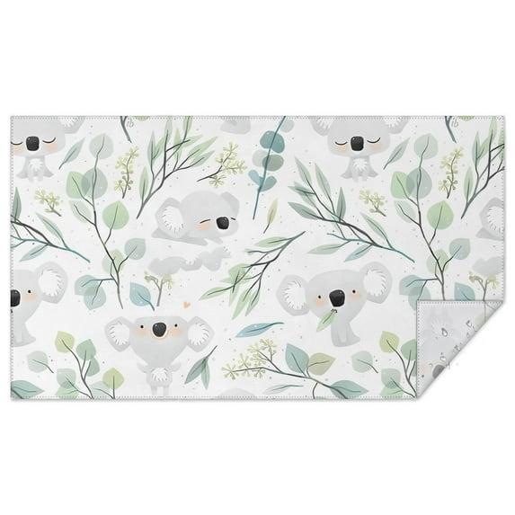 Pioneer Flower Floral Print Pattern Rectangle Tablecloth 60"x102",Waterproof Polyester Rectangle Table Cloth, Wipeable Spillproof Polyester Tablecloth for Dining, Camping, Indoor and Outdoor