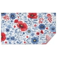 thumbnail image 1 of Pioneer Flower Floral Print Pattern Rectangle Tablecloth 60"x102",Waterproof Polyester Rectangle Table Cloth, Wipeable Spillproof Polyester Tablecloth for Dining, Camping, Indoor and Outdoor, 1 of 6