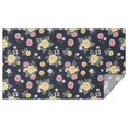 thumbnail image 1 of Pioneer Flower Floral Print Pattern Rectangle Tablecloth 60"x102", Waterproof Polyester Table Cloth, Wipeable Spillproof for Dining Camping Indoor Outdoor, 1 of 6