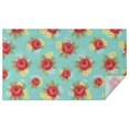 thumbnail image 1 of Pioneer Flower Floral Print Pattern Rectangle Tablecloth 60"x102", Waterproof Polyester Table Cloth, Wipeable Spillproof for Dining Camping Indoor Outdoor, 1 of 6