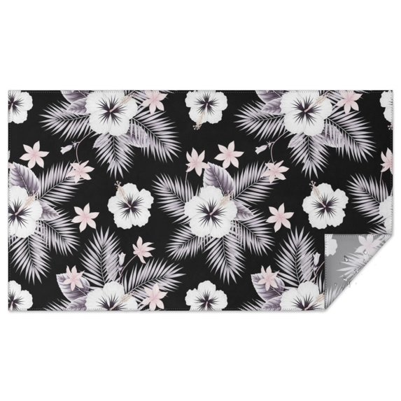 Pioneer Flower Floral Print Pattern Rectangle Tablecloth 60"x102", Waterproof Polyester Table Cloth, Wipeable Spillproof for Dining Camping Indoor Outdoor