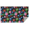 thumbnail image 1 of Pioneer Flower Floral Print Pattern Rectangle Tablecloth 60"x102", Waterproof Polyester Table Cloth, Wipeable Spillproof for Dining Camping Indoor Outdoor, 1 of 6