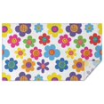 thumbnail image 1 of Pioneer Flower Floral Print Pattern Rectangle Tablecloth 60"x102", Waterproof Polyester Table Cloth, Wipeable Spillproof for Dining Camping Indoor Outdoor, 1 of 6