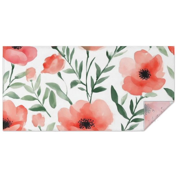 Pioneer Flower Floral Print Pattern Rectangle Tablecloth 60"x120",Waterproof Polyester Rectangle Table Cloth, Wipeable Spillproof Polyester Tablecloth for Dining, Camping, Indoor and Outdoor