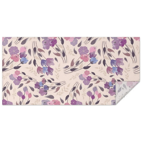 Pioneer Flower Floral Print Pattern Rectangle Tablecloth 60"x120",Waterproof Polyester Rectangle Table Cloth, Wipeable Spillproof Polyester Tablecloth for Dining, Camping, Indoor and Outdoor