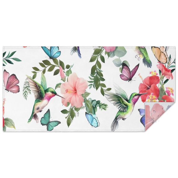 Pioneer Flower Floral Print Pattern Rectangle Tablecloth 60"x120",Waterproof Polyester Rectangle Table Cloth, Wipeable Spillproof Polyester Tablecloth for Dining, Camping, Indoor and Outdoor