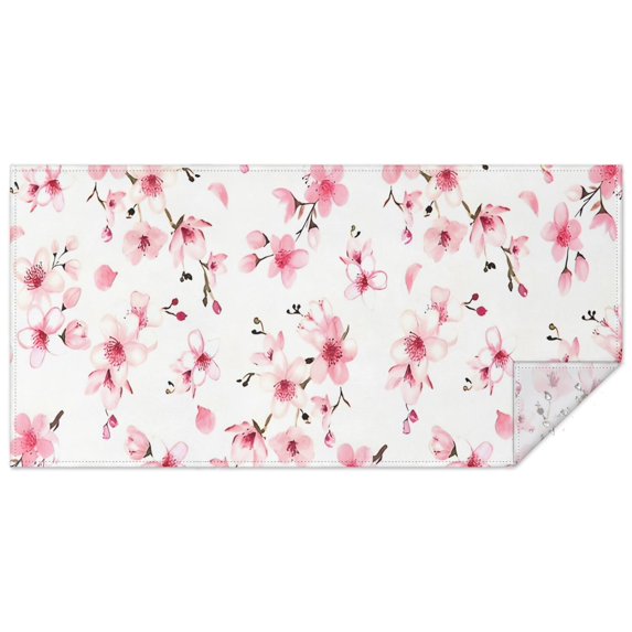 Pioneer Flower Floral Print Pattern Rectangle Tablecloth 60"x120",Waterproof Polyester Rectangle Table Cloth, Wipeable Spillproof Polyester Tablecloth for Dining, Camping, Indoor and Outdoor