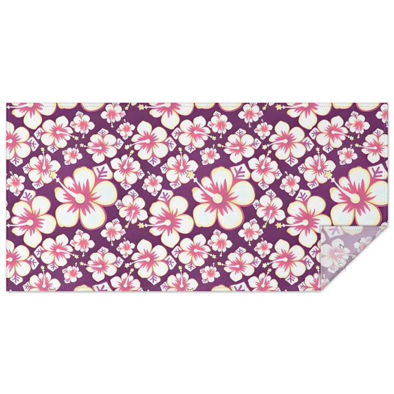 Pioneer Flower Floral Print Pattern Rectangle Tablecloth 60"x120",Waterproof Polyester Rectangle Table Cloth, Wipeable Spillproof Polyester Tablecloth for Dining, Camping, Indoor and Outdoor