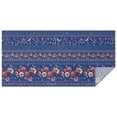 thumbnail image 1 of Pioneer Flower Floral Print Pattern Rectangle Tablecloth 60"x120",Waterproof Polyester Rectangle Table Cloth, Wipeable Spillproof Polyester Tablecloth for Dining, Camping, Indoor and Outdoor, 1 of 6