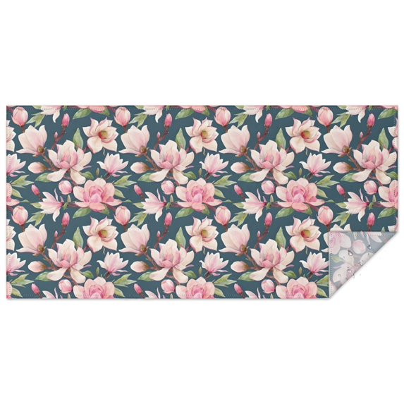Pioneer Flower Floral Print Pattern Rectangle Tablecloth 60"x120",Waterproof Polyester Rectangle Table Cloth, Wipeable Spillproof Polyester Tablecloth for Dining, Camping, Indoor and Outdoor