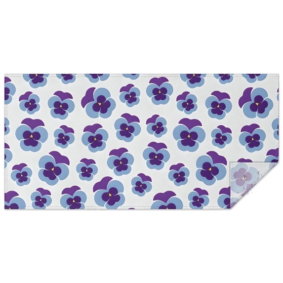 Pioneer Flower Floral Print Pattern Rectangle Tablecloth 60"x120",Waterproof Polyester Rectangle Table Cloth, Wipeable Spillproof Polyester Tablecloth for Dining, Camping, Indoor and Outdoor