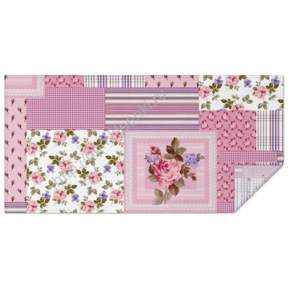 Pioneer Flower Floral Print Pattern Rectangle Tablecloth 60"x120",Waterproof Polyester Rectangle Table Cloth, Wipeable Spillproof Polyester Tablecloth for Dining, Camping, Indoor and Outdoor