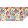 thumbnail image 1 of Pioneer Flower Floral Print Pattern Rectangle Tablecloth 60"x120", Waterproof Polyester Table Cloth, Wipeable Spillproof for Dining Camping Indoor Outdoor, 1 of 6
